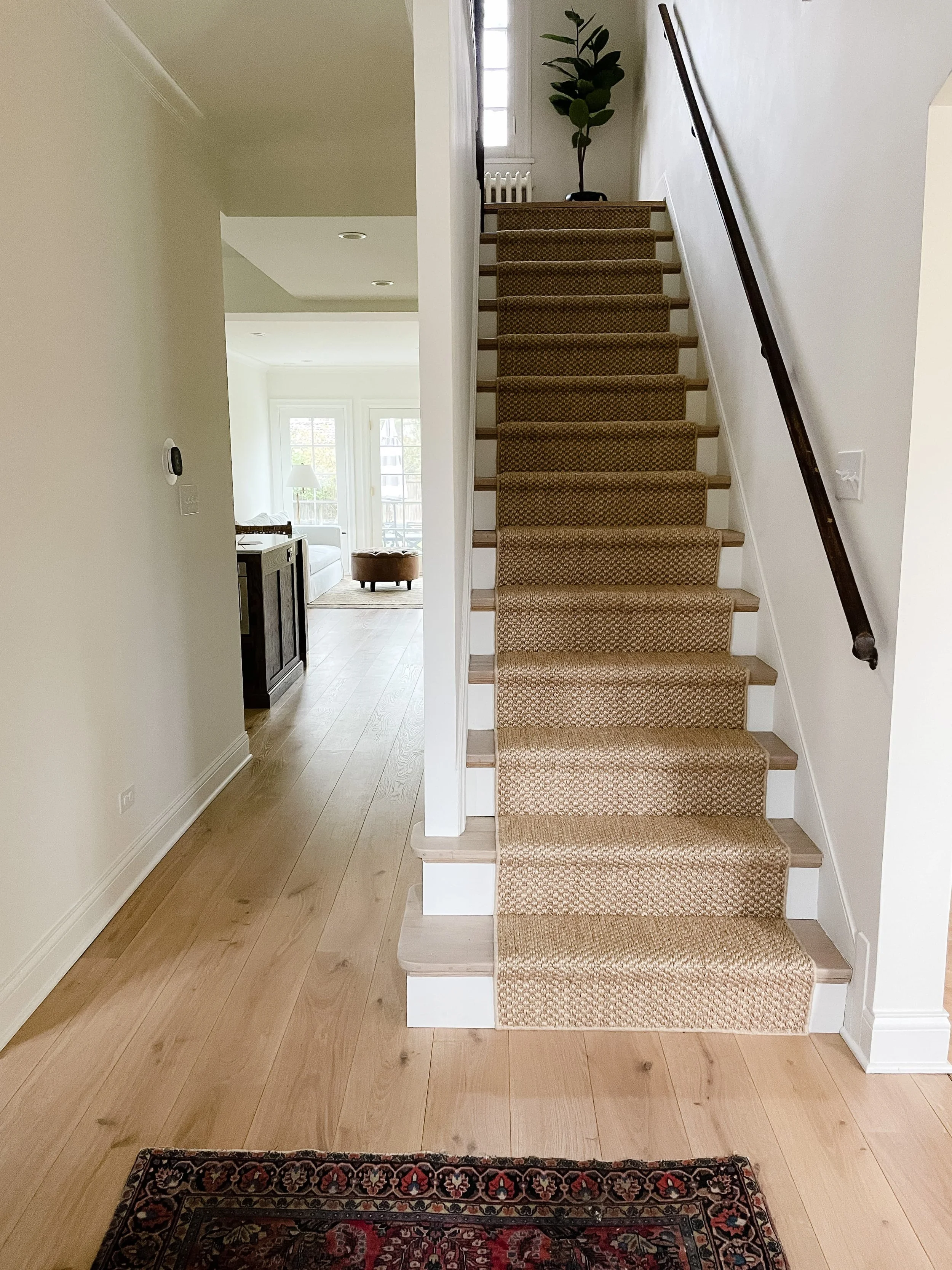 How to Measure and Install a Sisal Stair Runner We re the Whites
